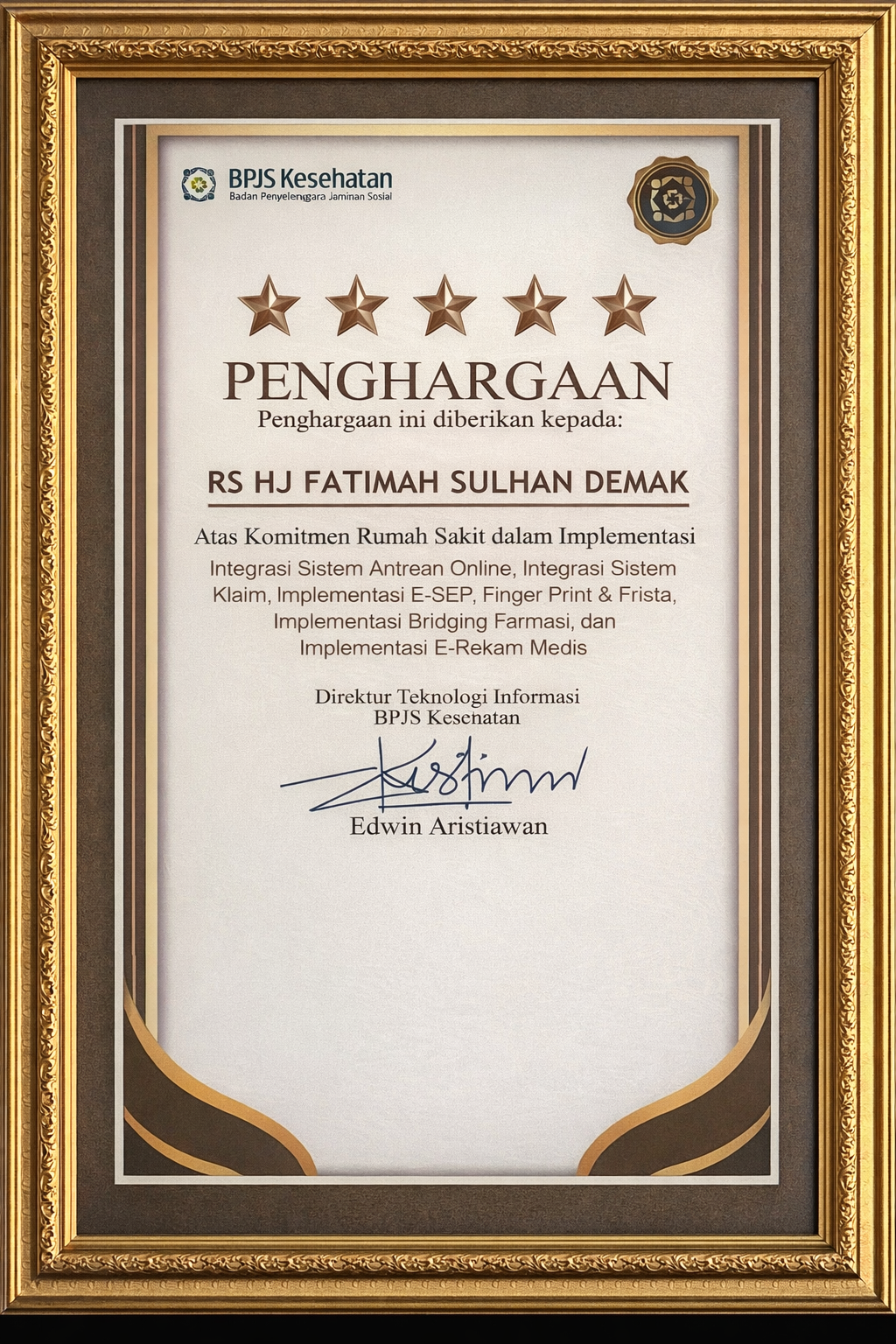 Bintang 5 Digitalisasi Pelayanan BPJS Kesehatan